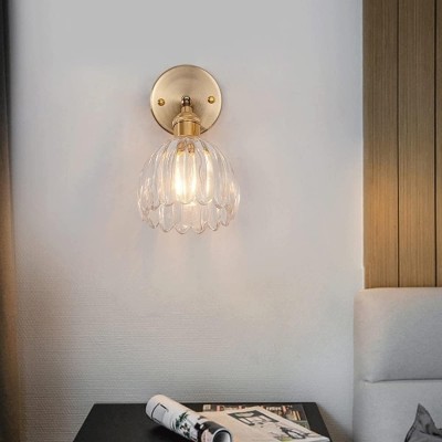 Elara Vintage Glass Tulip Sconce Elara Vintage Glass Tulip Sconce