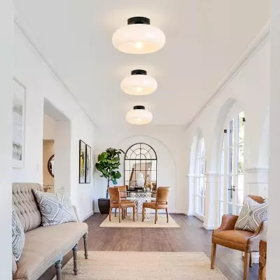 Ozimo Mid-Century Vintage Semi Flush Mount Ceiling Light Ozimo Mid-Century Vintage Semi Flush Mount Ceiling Light