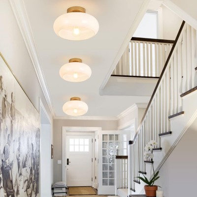 Ozimo Mid-Century Vintage Semi Flush Mount Ceiling Light