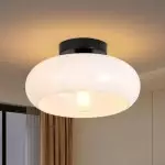 Rethen Light Luxury White Round Textured Ceramic Ceiling Light Rethen Light Luxury White Round Textured Ceramic Ceiling Light