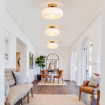 Ozimo Mid-Century Vintage Semi Flush Mount Ceiling Light