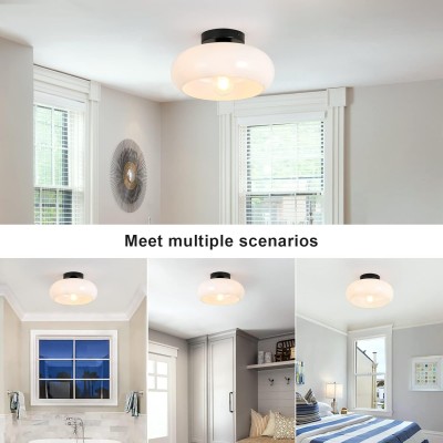 Ozimo Mid-Century Vintage Semi Flush Mount Ceiling Light