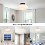 Ozimo Mid-Century Vintage Semi Flush Mount Ceiling Light