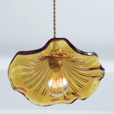 Liliana Retro Hibiscus Flower Glass Shade Pendant Light Liliana Retro Hibiscus Flower Glass Shade Pendant Light