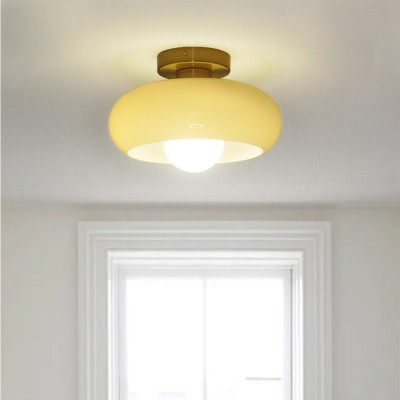 Oziro Vintage Donut Round Glass Ceiling Lights Oziro Vintage Donut Round Glass Ceiling Lights