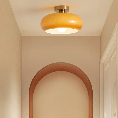 Oziro Vintage Donut Round Glass Ceiling Lights Oziro Vintage Donut Round Glass Ceiling Lights