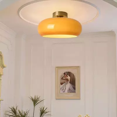 Oziro Vintage Donut Round Glass Ceiling Lights Oziro Vintage Donut Round Glass Ceiling Lights