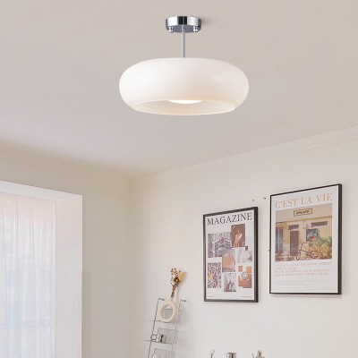 Oziro Vintage Donut Round Glass Ceiling Lights Oziro Vintage Donut Round Glass Ceiling Lights
