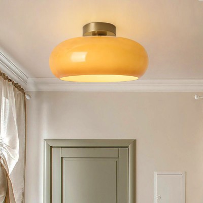 Oziro Vintage Donut Round Glass Ceiling Lights Oziro Vintage Donut Round Glass Ceiling Lights