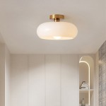 Oziro Vintage Donut Round Glass Ceiling Lights