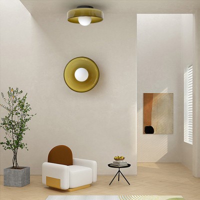 Zayn Colorful Glass Round LED Ceiling Light Zayn Colorful Glass Round LED Ceiling Light