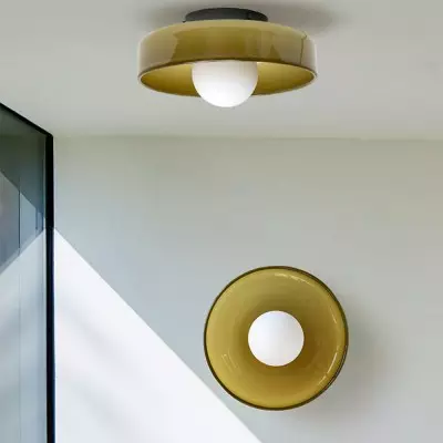 Zayn Colorful Glass Round LED Ceiling Light Zayn Colorful Glass Round LED Ceiling Light