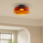 Hailie Creative Glass Ceiling Light Multi-Layer Pendant Lampshade