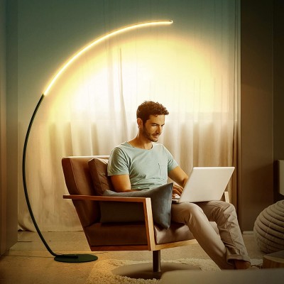 Harte Ultra Bright Dimmable Arc LED Floor Lamp
