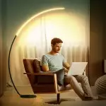 Harte Ultra Bright Dimmable Arc LED Floor Lamp