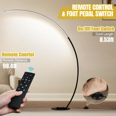 Harte Ultra Bright Dimmable Arc LED Floor Lamp