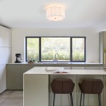 Halsey Fabric Floral Drum Shade Ceiling Light