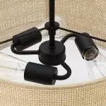 Zaylen Farmhouse Rattan Semi Flush Mount Ceiling Light