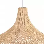 Janvi Rustic Farmhouse Style Rattan Novelty Pendant Light