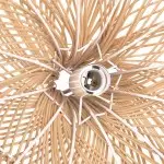 Janvi Rustic Farmhouse Style Rattan Novelty Pendant Light