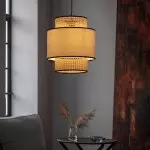 Trisha Rustic Double Cylinder Pendant Light