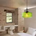 Ivan Vintage Handmade Striped Glass Pendant Light