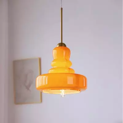 Carla Colorful Gourd Shaped Glass Shade Pendant Light Carla Colorful Gourd Shaped Glass Shade Pendant Light