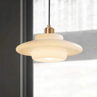 Ritika Vintage Art Cream Multi-Shape Glass Pendant Light Ritika Vintage Art Cream Multi-Shape Glass Pendant Light
