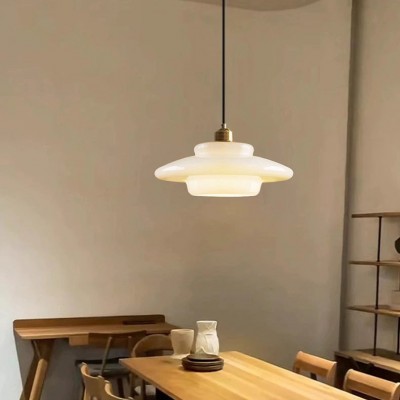 Ritika Vintage Art Cream Multi-Shape Glass Pendant Light Ritika Vintage Art Cream Multi-Shape Glass Pendant Light