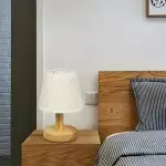 Julio Scandinavian Wooden Dimmable Linen Shade Table Lamp