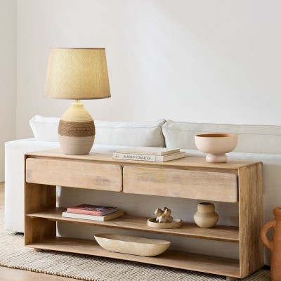 Rocco Handmade Simple Rustic Ceramic Table Lamp Rocco Handmade Simple Rustic Ceramic Table Lamp