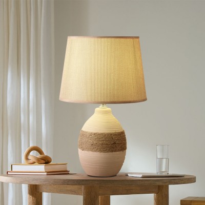 Rocco Handmade Simple Rustic Ceramic Table Lamp Rocco Handmade Simple Rustic Ceramic Table Lamp