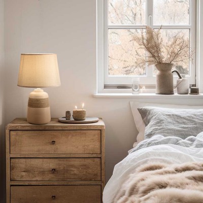 Rocco Handmade Simple Rustic Ceramic Table Lamp Rocco Handmade Simple Rustic Ceramic Table Lamp