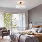 Santos Vintage Hand Carved Floral Clear Glass Semi Flush Mount Ceiling Light