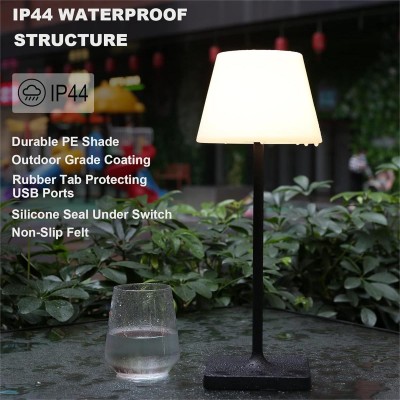 Halley Exquisite Brass Color Rechargeable Dimmable Cordless Table Lamp Halley Exquisite Brass Color Rechargeable Dimmable Cordless Table Lamp