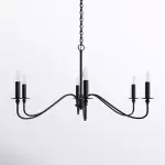 Alistair Vintage Candle Style Metal Chandelier
