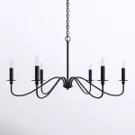 Alistair Vintage Candle Style Metal Chandelier