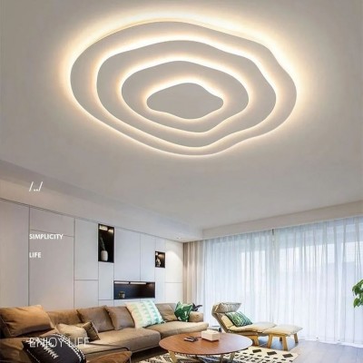 Hamer Minimalist Irregular Round Multilayer Ceiling Light Hamer Minimalist Irregular Round Multilayer Ceiling Light