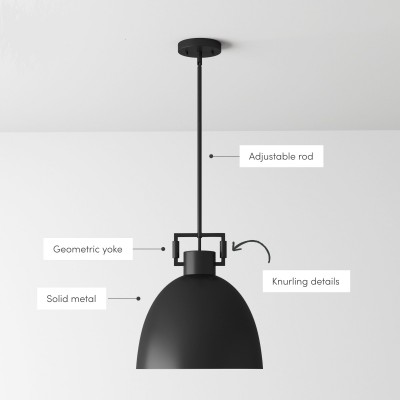 Hazel Industrial Style Metal Shade Pendant Light Hazel Industrial Style Metal Shade Pendant Light