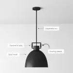 Hazel Industrial Style Metal Shade Pendant Light Hazel Industrial Style Metal Shade Pendant Light