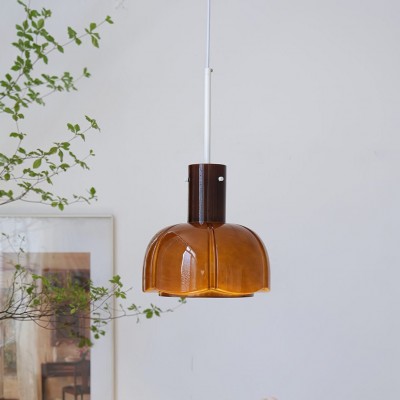 Palak Minimalist Handmade Glass Shade Pendant Light Palak Minimalist Handmade Glass Shade Pendant Light