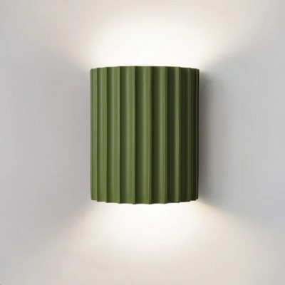 Pranavi Modern Bundle Ribbed Fluted Resin Wall Sconce Pranavi Modern Bundle Ribbed Fluted Resin Wall Sconce