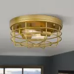 Ceara Rustic Vintage Round Glass Ceiling Light Ceara Rustic Vintage Round Glass Ceiling Light