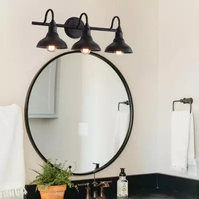 Vintage 3 Lights Black Iron Vanity Light For Bedroom Vintage 3 Lights Black Iron Vanity Light For Bedroom