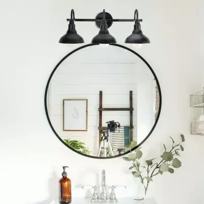 Vintage 3 Lights Black Iron Vanity Light For Bedroom Vintage 3 Lights Black Iron Vanity Light For Bedroom