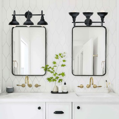 Vintage 3 Lights Black Iron Vanity Light For Bedroom Vintage 3 Lights Black Iron Vanity Light For Bedroom