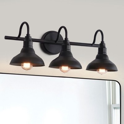Vintage 3 Lights Black Iron Vanity Light For Bedroom Vintage 3 Lights Black Iron Vanity Light For Bedroom
