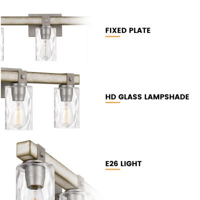 Arian Wash Wood Cylindrical Glass Industrial Wall Lamp Arian Wash Wood Cylindrical Glass Industrial Wall Lamp