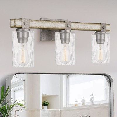 Arian Wash Wood Cylindrical Glass Industrial Wall Lamp Arian Wash Wood Cylindrical Glass Industrial Wall Lamp