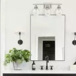 Modern Farmhouse Brushed Nickel Glass Wall Light